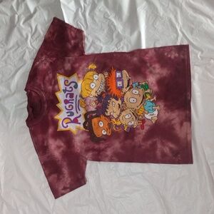 Nickelodeon Pink Tie Dye Rugrats T-Shirt Size M